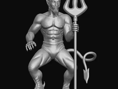 EL Diablito Statue 3D print model