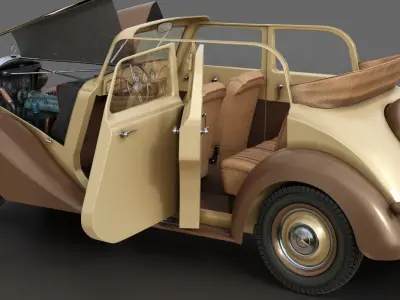 Mercedes-Benz 170V  Cabrio Saloon 1936 3D model