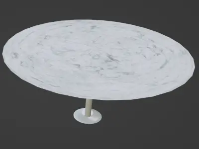 Tableset Low-poly 3D model