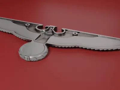 Reichstag german eagle uncensored 3D print model