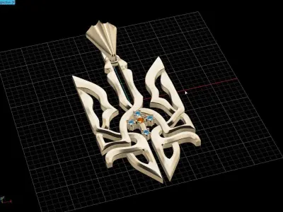 Ukrainian Trident 3D print model