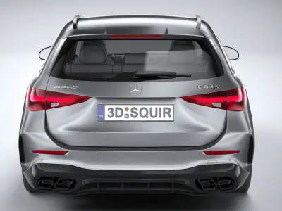 Mercedes-Benz C63S AMG E Performance Estate 2023 3D model
