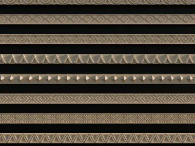 Ornament Pack Vol 32 - Medieval Art Deco Modern 3D model