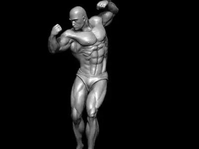Bodybuilder pendant 3D print model
