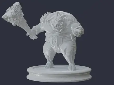 Boar Creature 3D print model