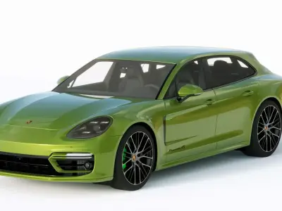 Porsche Panamera 4E Hybrid Sport Turismo 2021 3D model