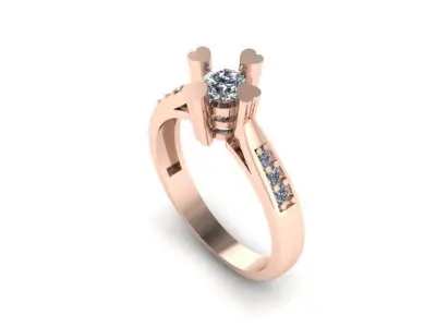 engagement ring  3D print model