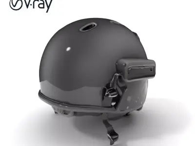 Tactical Helmet Model Pack Low-poly 3D model
