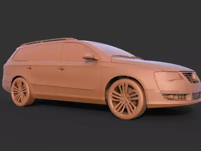 Volkswagen Passat B6 3D print model