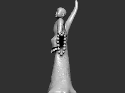 Baby Buddha on Tree 3D print model