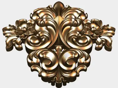 Carved decor for cnc 54 3D model