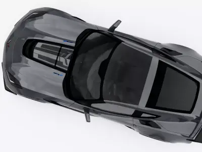 Chevrolet Corvette ZR1 2019 Low-poly 3D model
