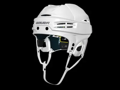 Hockey Helmet Bauer Re-Akt 100 White 3D model