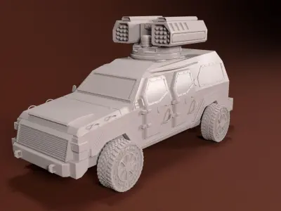 28mm Armored Car - Bison 3D print model