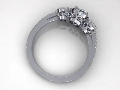 Solitaire Diamond Ring S3 3D print model