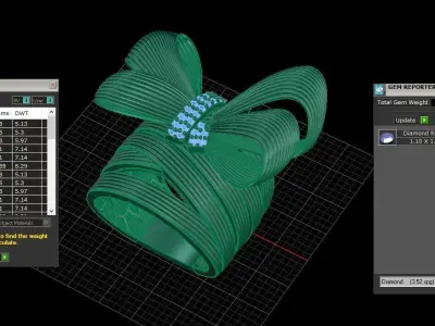 Serelina ring 3D print model