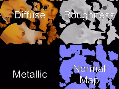 Adorable Lion Cub model pack Low-poly 3D model