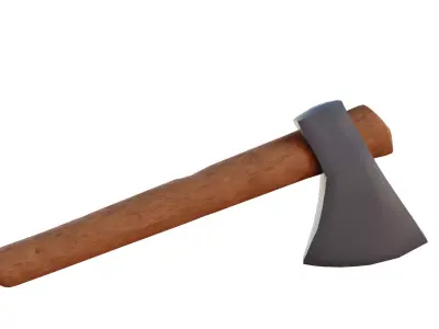 Game-Ready Axe 3D Model Low Poly Low-poly 3D model