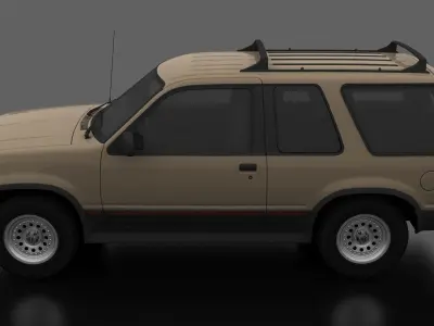 Explorer Sport 1991 Low-poly 3D model