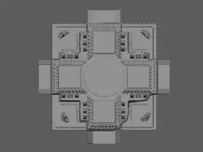 Indian temple 03 3D model