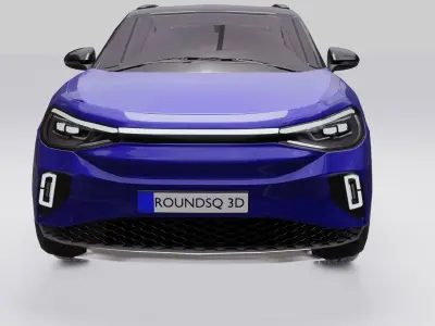 Generic SUV Low-poly 3D model