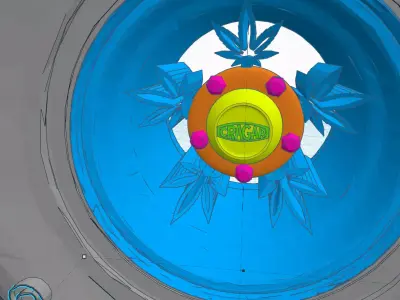 Weed Rims 3D print model