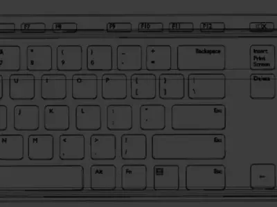 Computer Keyboard 3D model Free 3D model