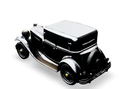 Classic Vintage Car 3D Model Low-poly 3D model