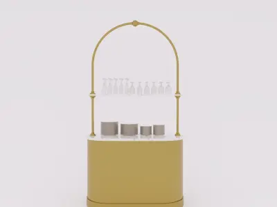 minibar restaurant 3D model