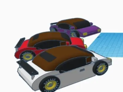 3 sports car 3D print model