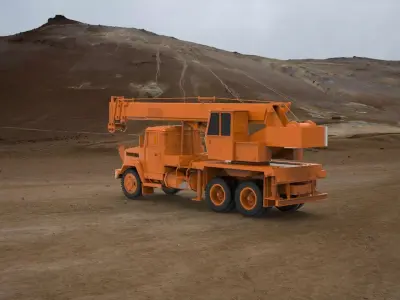 Crane Truck 3D print model