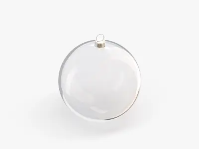 Glass Christmas Ball Low-poly 3D model