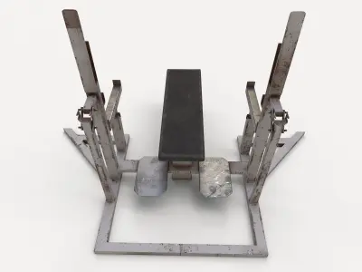 Powerlifting Squat Stand Bench Combo 3D model