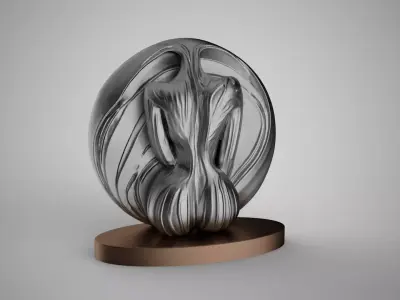 Woman Abstract Trinket 3D print model