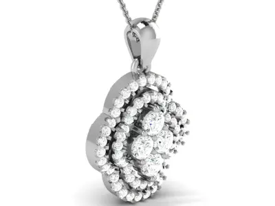 Pendant for Women 3dm STL FBX OBJ Render Details 3D print model