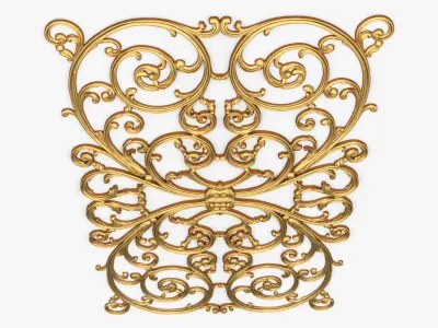 Classic decor ornament 107  3D model