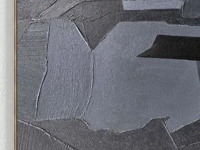 Plaster Two Photo Frame 327 Low-poly 3D model