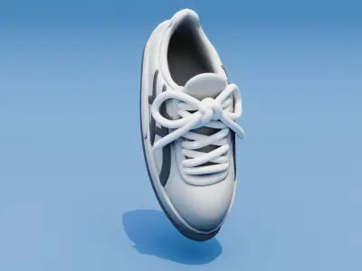 Lowpoly Cartoon Sport Sneakers  3D model