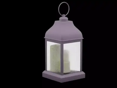 Christmas Lantern Low-poly 3D model get