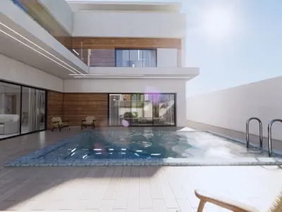New Modern 3 Villa 3D model 3D model
