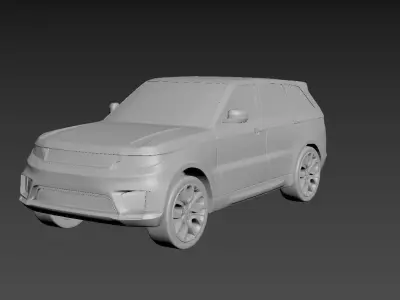 Range Rover Sport 2020 on a small scale 3D print model
