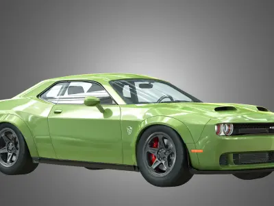 SRT HellCat -  Challenger 2021 3D model