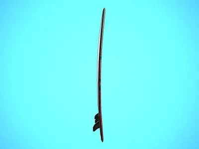 SURF BOARD 11 CARTOON STYLIZED Low-poly 3D model