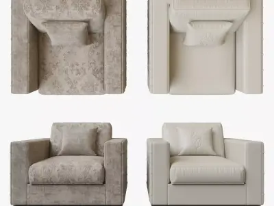 Angelo Cappellini OPERA RAIMOND armchair 3D model