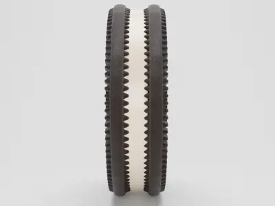 Black Oreo Cookie 3D Modell 3D model