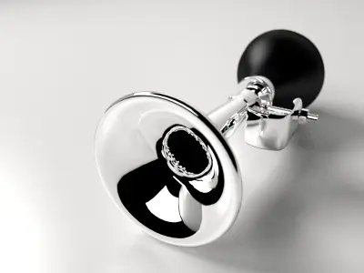 Classic Bike Horn 3D model