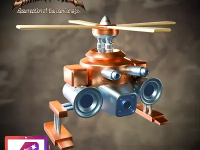 Kokichi Sky Lord machine Shining Force GBA Free 3D print model