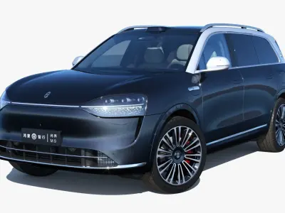 2024 Huawei HIMA Aito M9 Ultra with interior 3D model