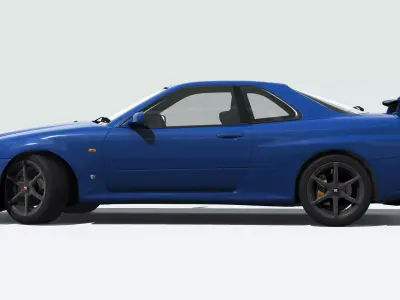 Nissan Skyline R34 VSPEC 3D model