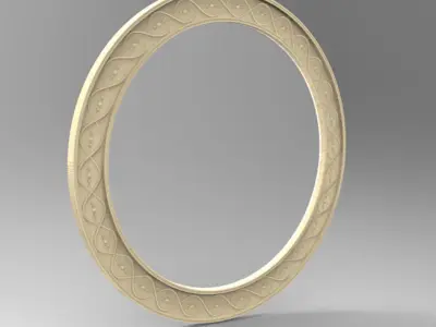 MIRROR FRAME SUN N MOON -SET- 3D print model